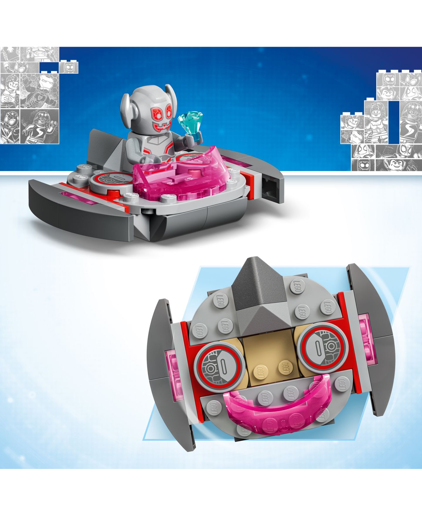 Детские конструкторы LEGO® Marvel Iron Man and His Awesome Friends Ultron vs. Iron Man 11209, 96 Pieces — фото 5