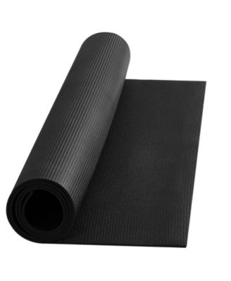 Non-Slip High Density Exercise Yoga Mat with Bag and Carry Strap for Home Workout 7x5ft