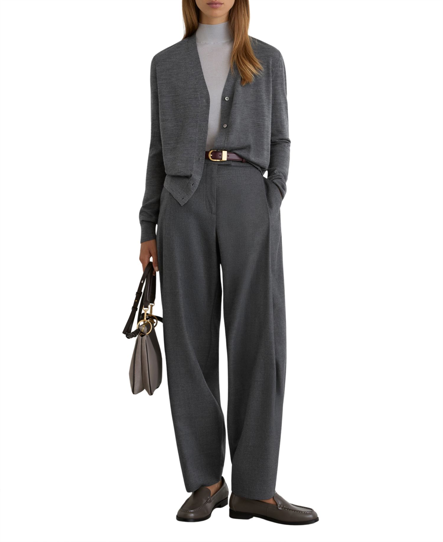 Women's Simi Merino Wool V-Neck Long-Sleeve Cardigan