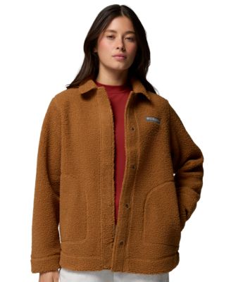 Women's Panorama Insulated Sherpa-Fleece Long-Sleeve Shirt Jacket