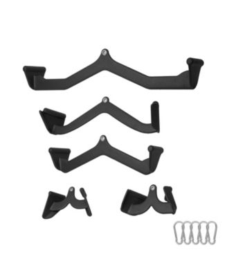 5-Set Lat Pulldown Attachments T-bar V-bar Tricep Bar for Home Gym Strength Training