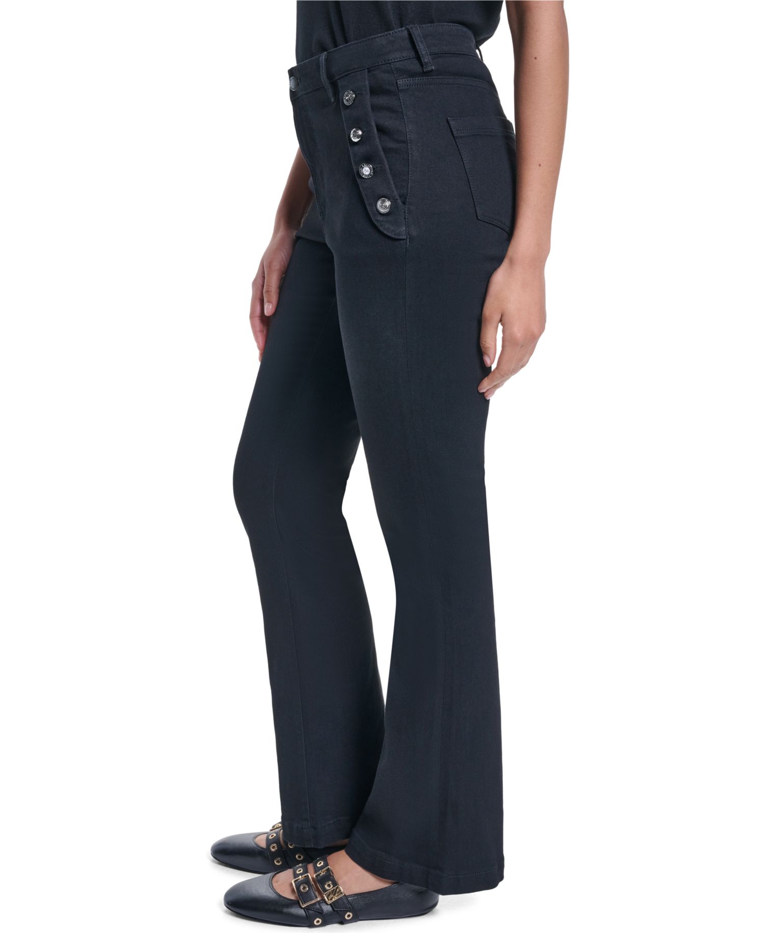 Women's Sailor Denim Flare High-Waisted Jeans