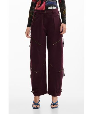 Women's Tie-Dye Trousers with Zippers
