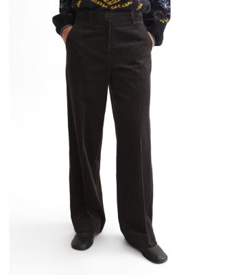 Women's Cleo High-Rise Wide-Leg Corduroy Pants, 30" Inseam