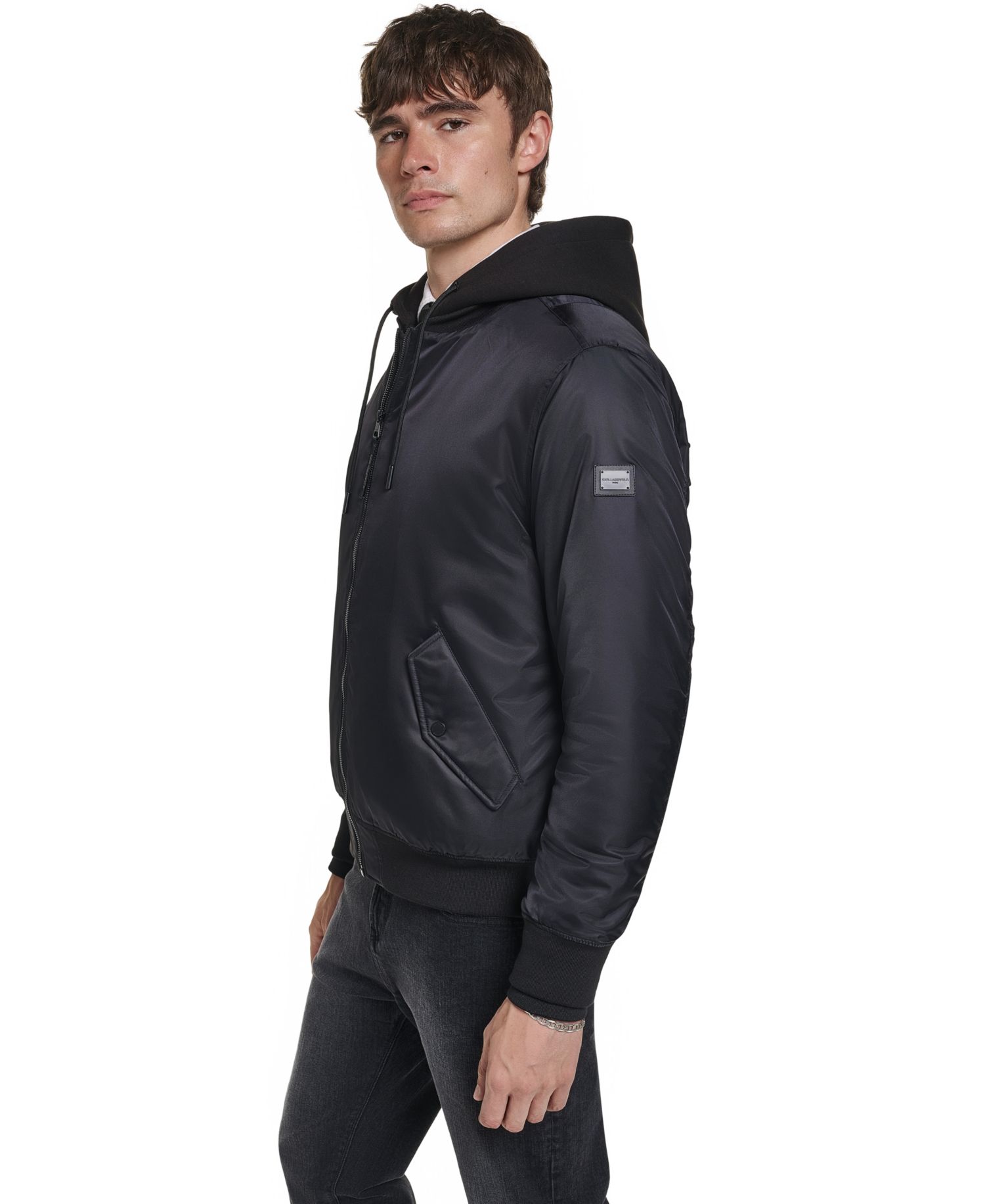 Men's Signature Hooded Bomber Jacket