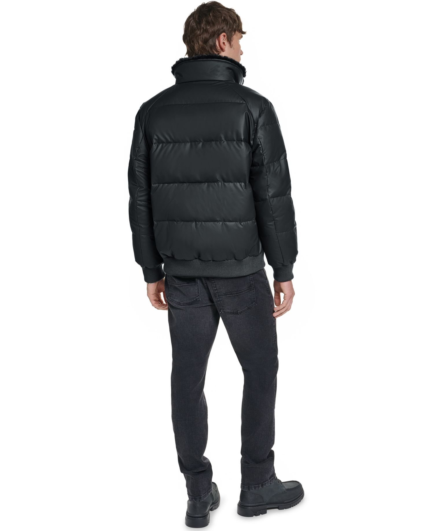 Men's Bomber Jacket with Sherpa Collar