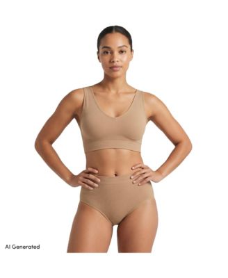Women's Full Coverage Bra Cotton Comfort Seamless Basics