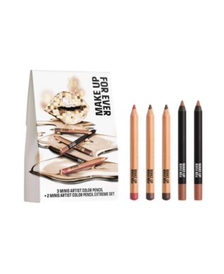 5-Piece Mini Artist Color Pencil Original & Extreme Long-Lasting Lip Liner Set