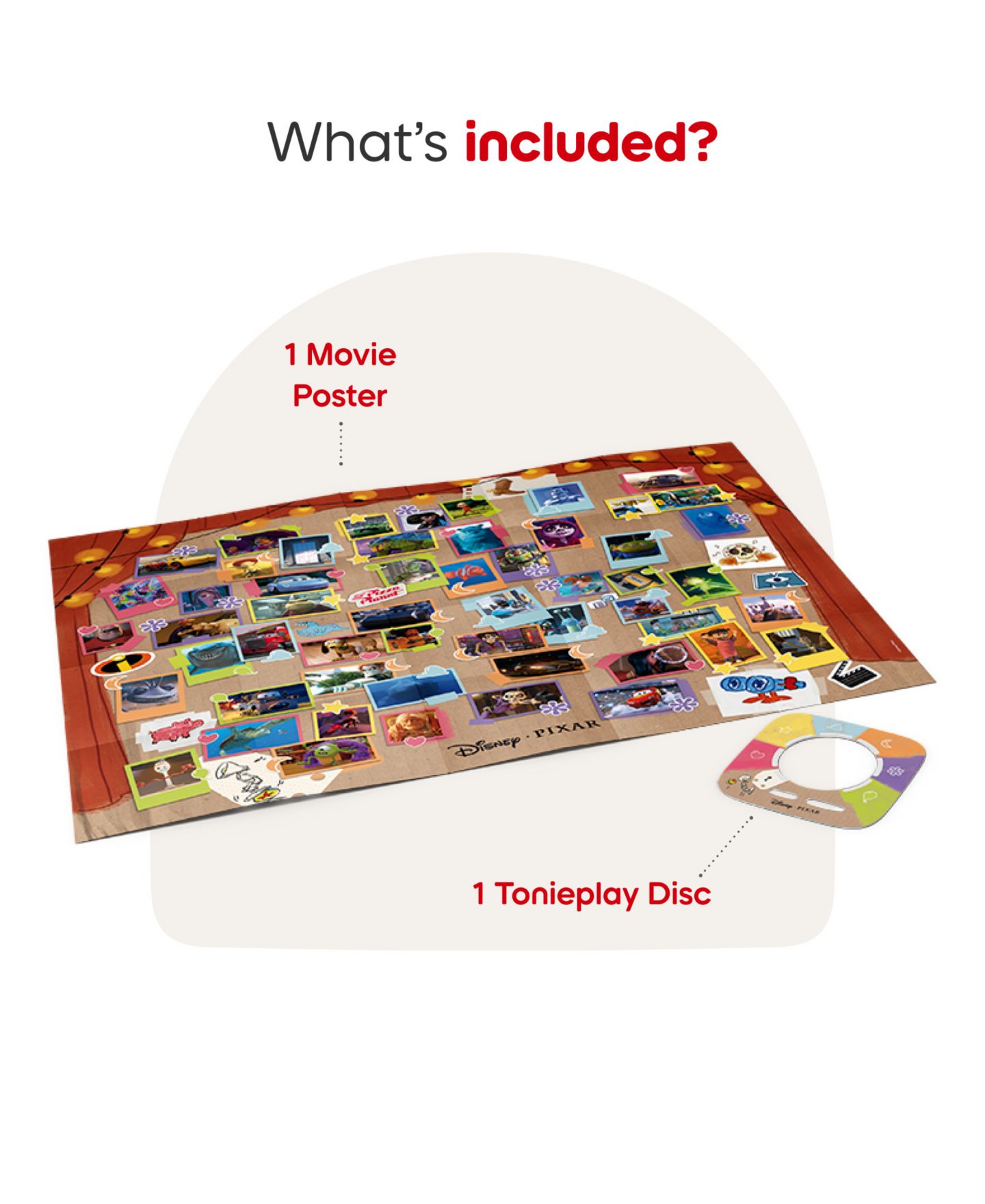 Детские игрушки Tonies Tonieplay® Disney Pixar Scene Searchers 3-Piece Game, Ages 5+ — фото 4