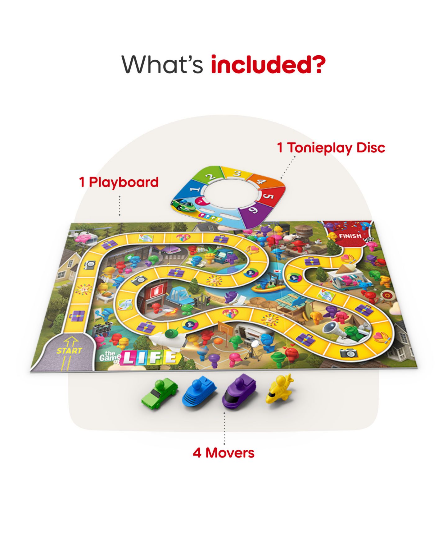 Детская настольная игра Tonies The Game of Life Audio Family Board Game, от 5 лет — фото 6