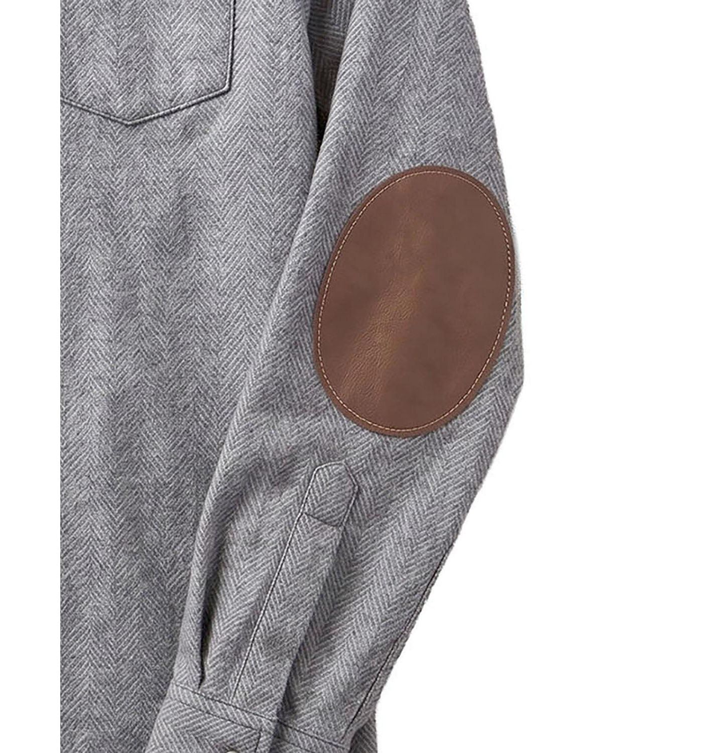 Рубашка Hope & Henry Organic Long Sleeve Flannel Shirt для мальчиков, цвет: Серый — фото 3