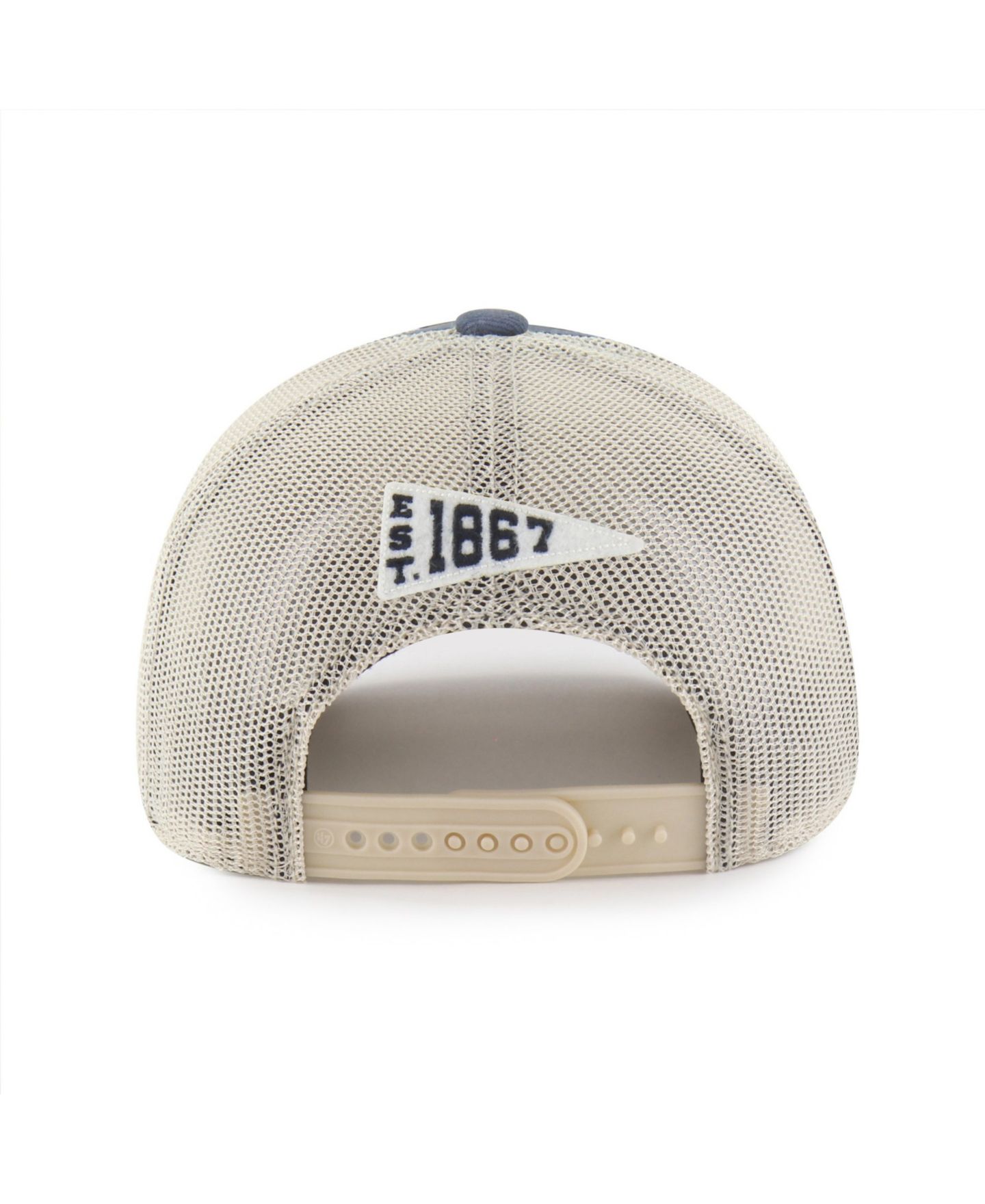 Кепка '47 Brand Navy Illinois Fighting Illini Egremont Well-Worn Adjustable Trucker Hat — фото 3