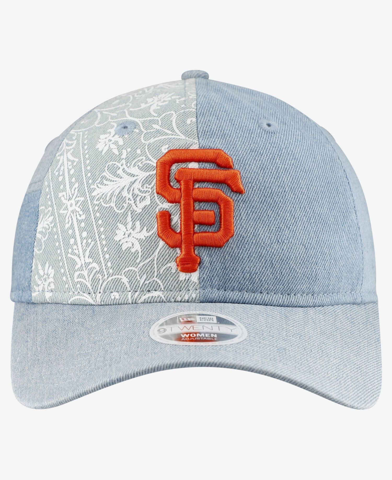 Women's San Francisco Giants Denim Patchwork 9TWENTY Adjustable Hat