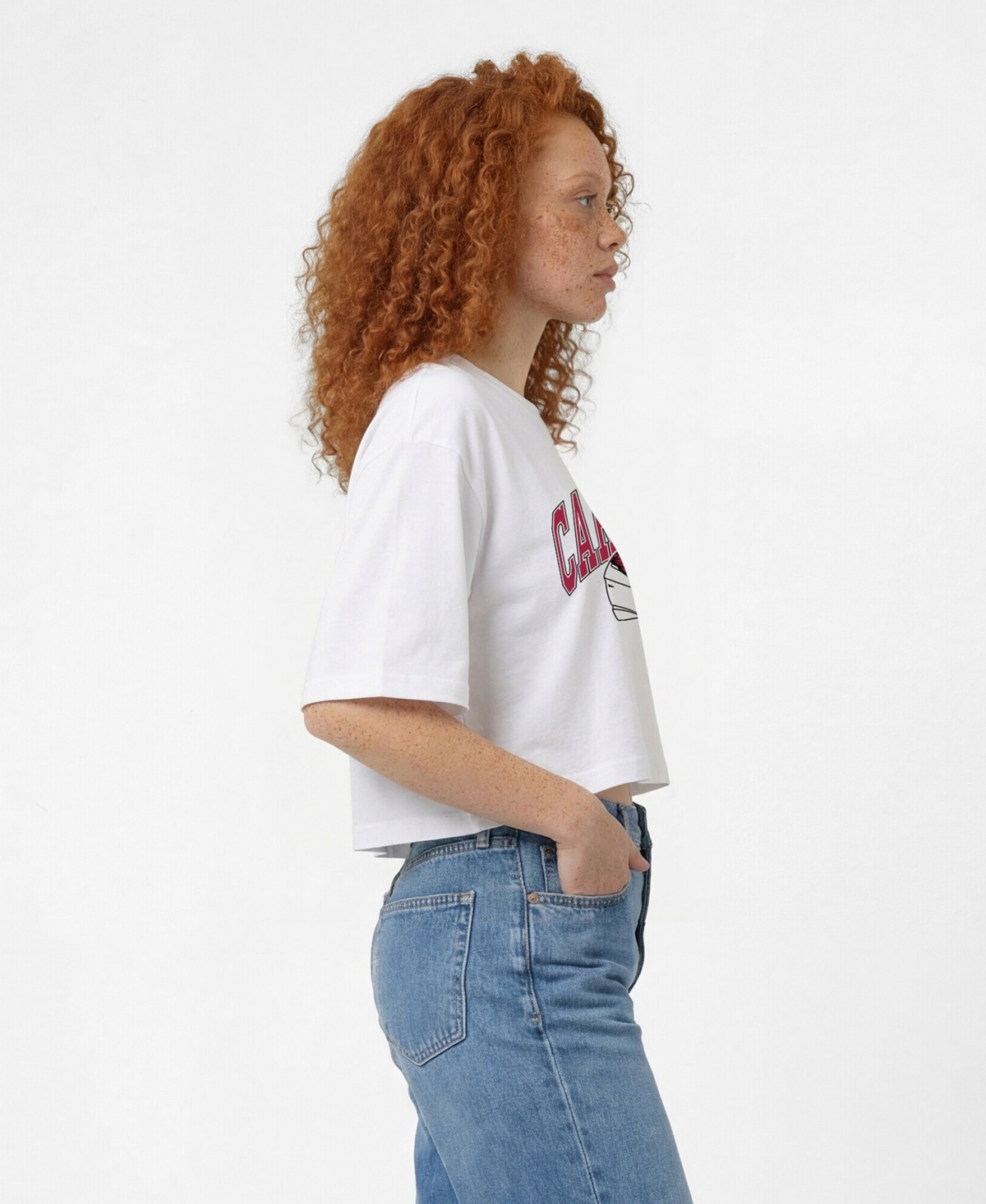 Champion Women's Arizona Cardinals Cropped Boyfriend T-Shirt