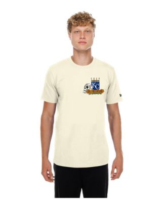 Men's Natural Kansas City Royals Dia de los Muertos Sugar Skull T-Shirt