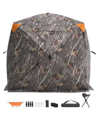 270degree(s) See Through 4-5 Person Pop Up Hunting Blind with Carrying Bag One-Way Mesh Tent