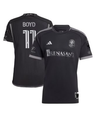 Men's Tyler Boyd Black Nashville SC 2024 Man In Black Kit Authentic Player Jersey
