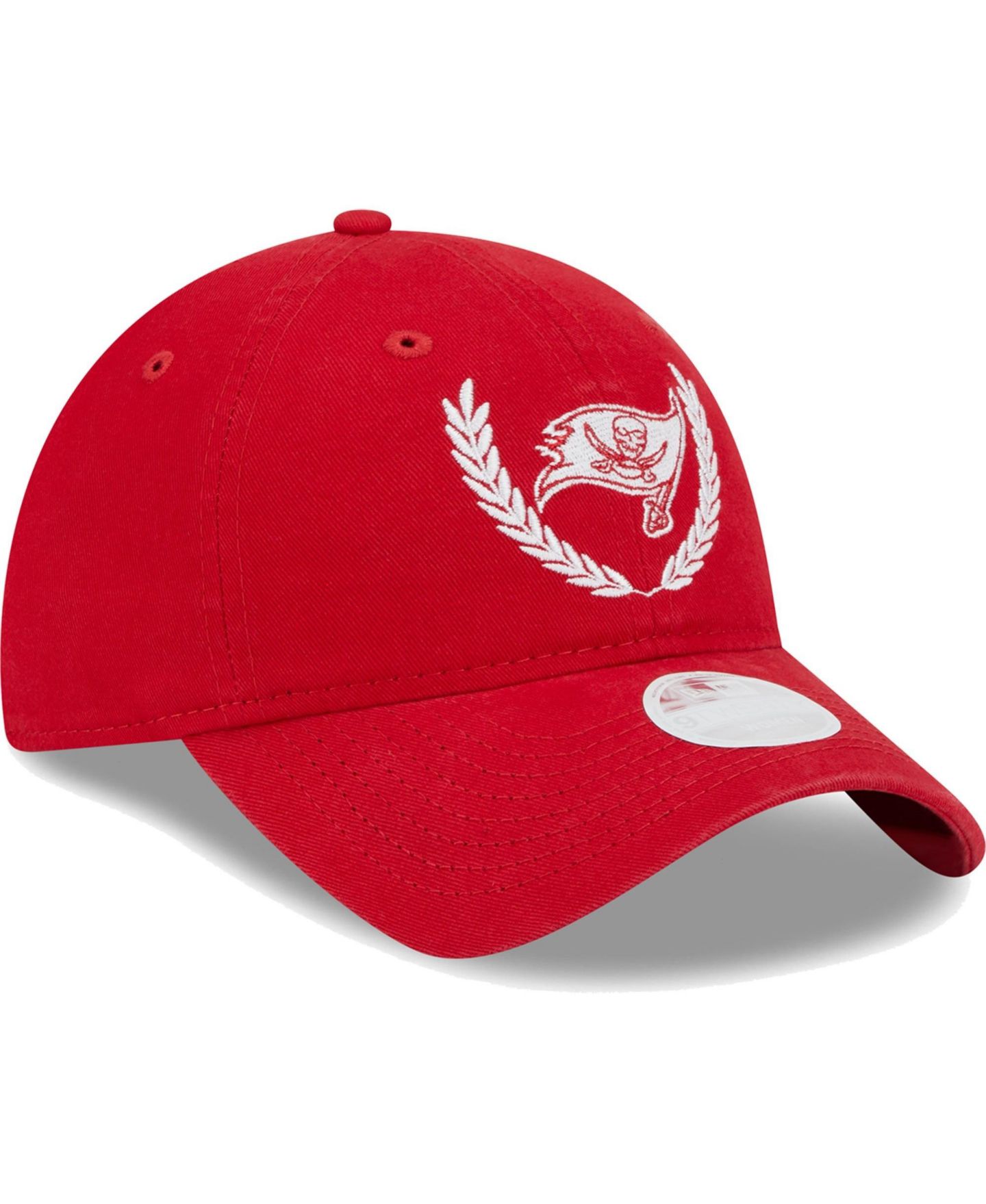 Женские кепки New Era Red Tampa Bay Buccaneers Leaves 9TWENTY Adjustable Hat — фото 3