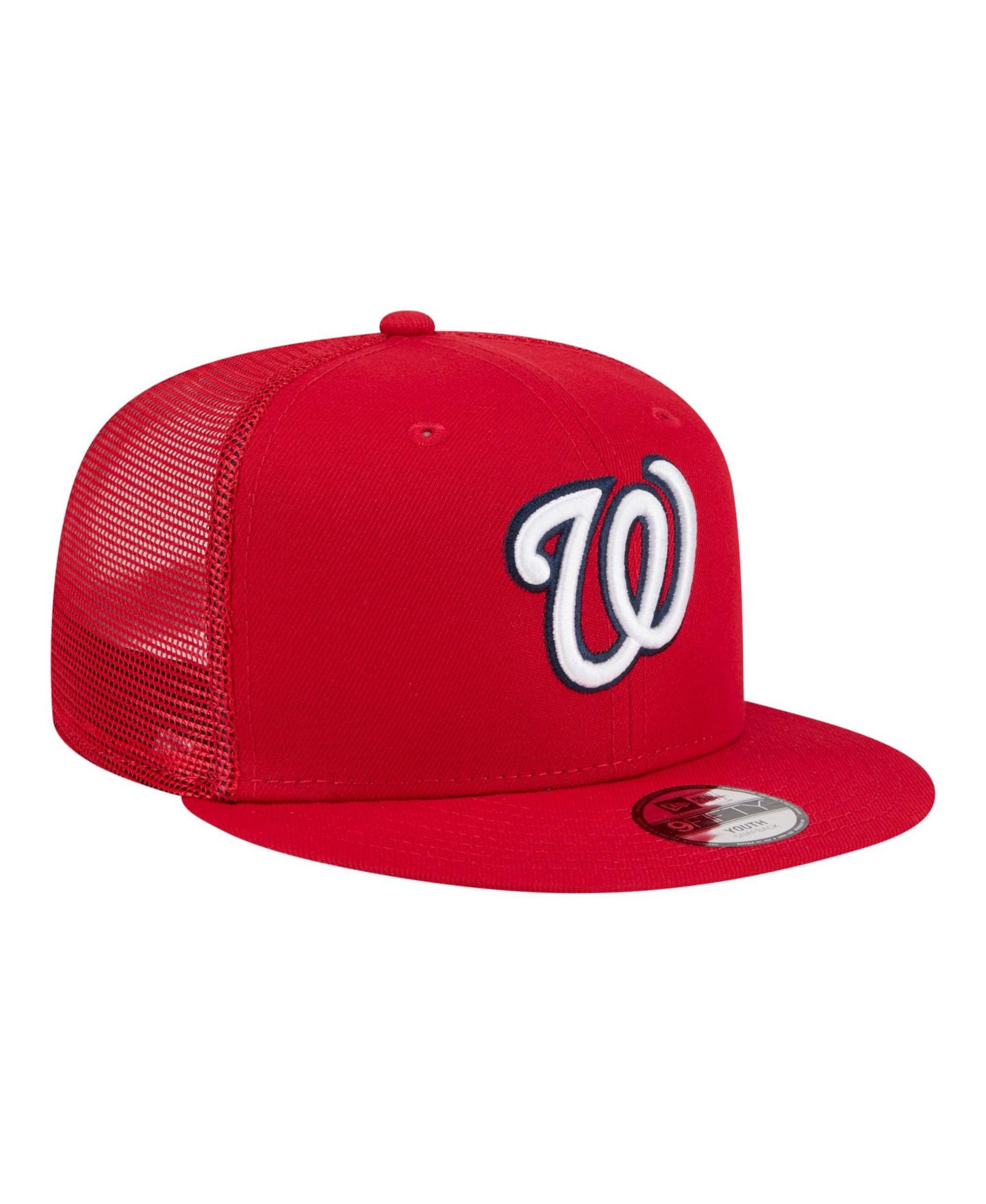 Детская кепка New Era Red Washington Nationals 9FIFTY Trucker Snapback Hat — фото 3