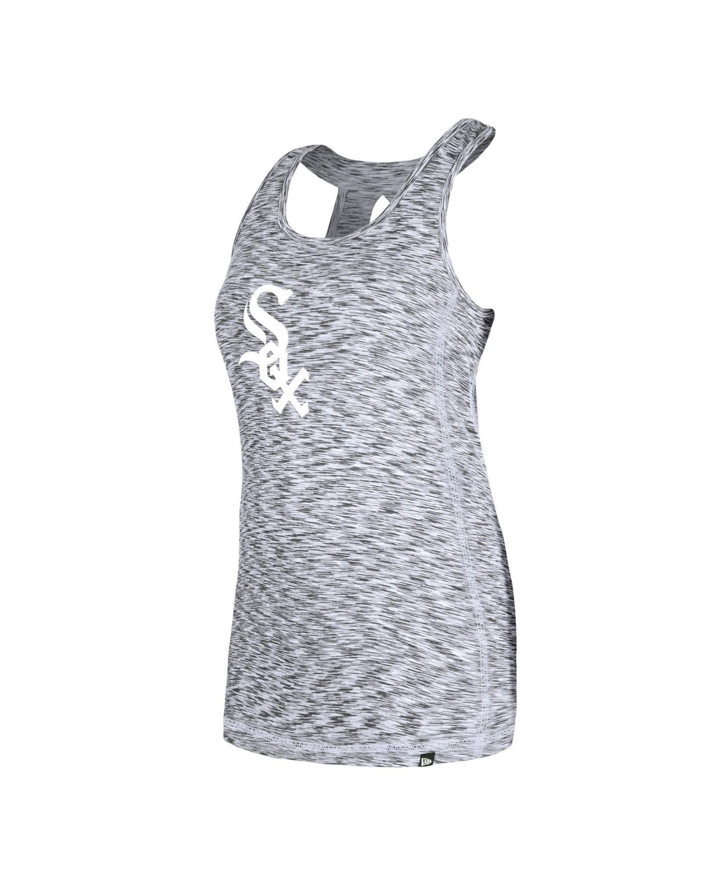 Женский топ New Era Chicago White Sox Space-Dye Keyhole Back — фото 4