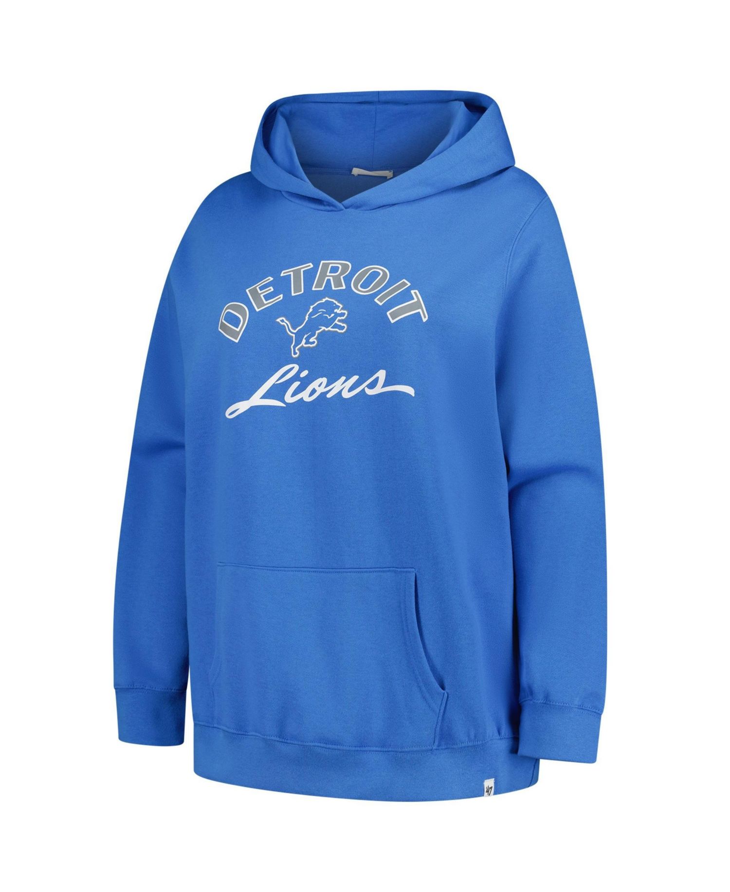 Women's Plus Size Detroit Lions Whirlwind Naomi Pullover Graphic Cotton-Blend Hoodie