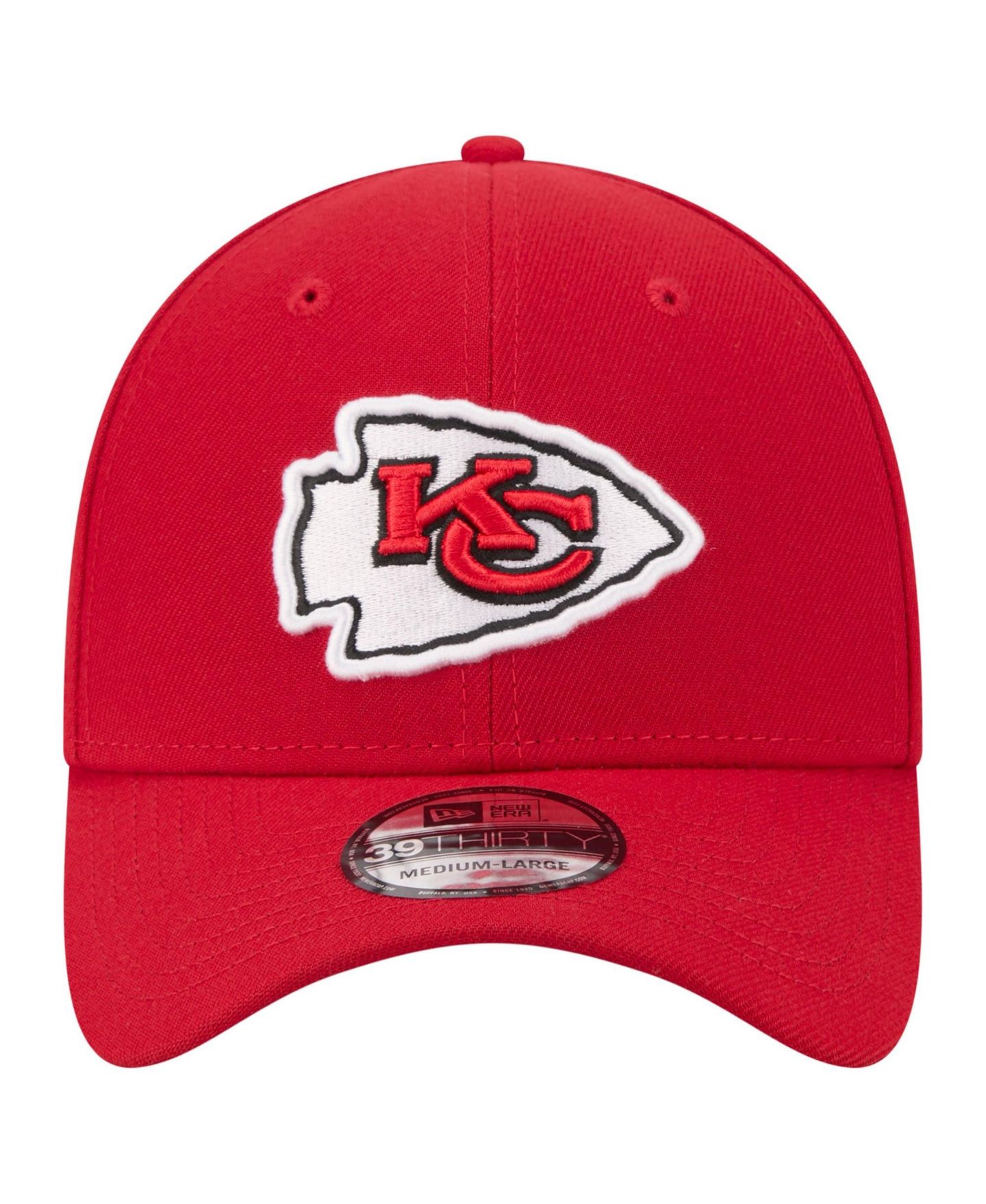 Мужская кепка New Era Red Kansas City Chiefs Core Team 39THIRTY Flex Hat — фото 2