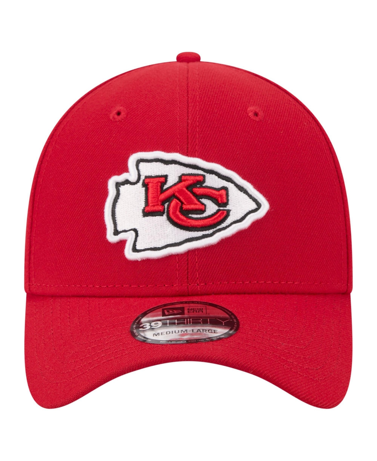 New Era Men's Red Kansas City Chiefs Core Team 39THIRTY Flex Hat