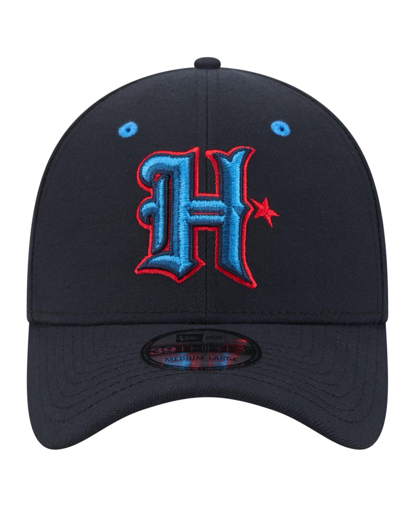 Мужская кепка New Era Navy Houston Texans Core Team 39THIRTY Flex Hat — фото 2