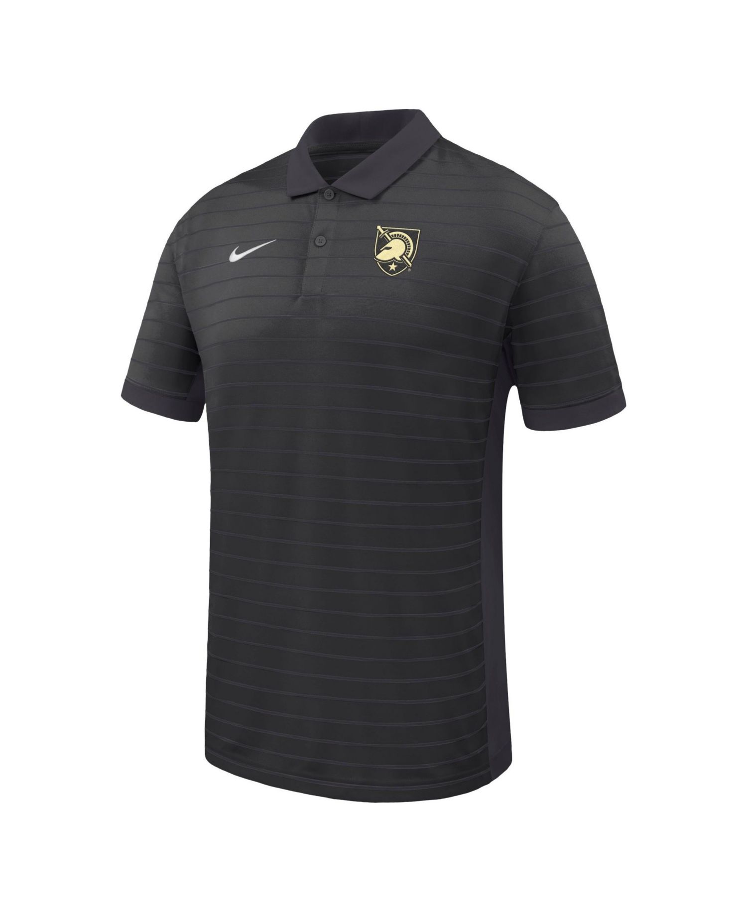 Men's Black Army Black Knights Victory Stripe Dri-FIT Polo Shirt