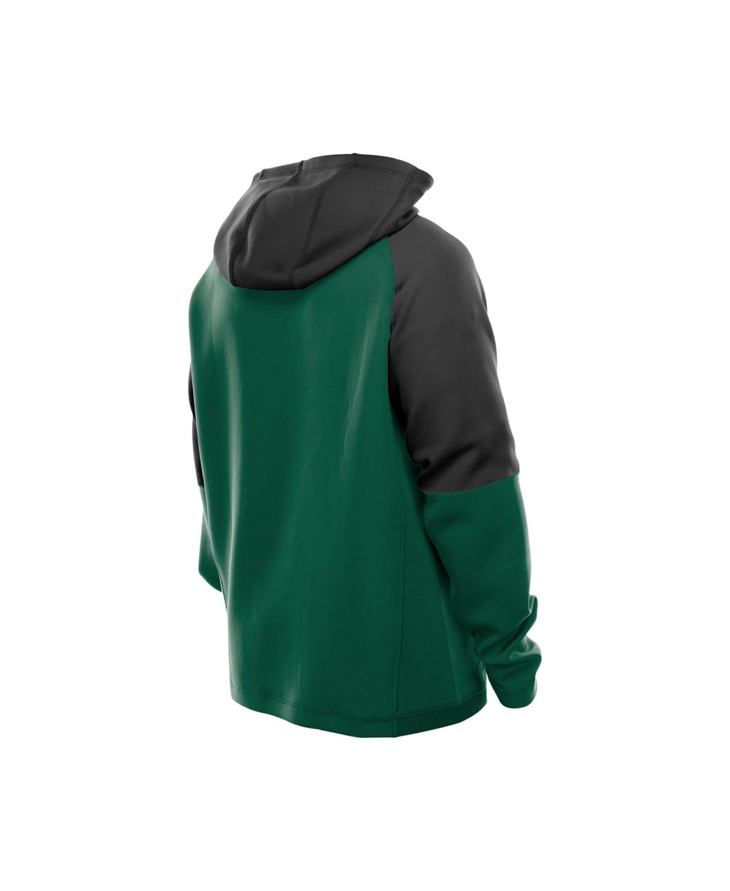 Men's Green New York Jets Combine Authentic Color Block Raglan Pullover Hoodie