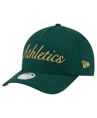 Women's Green Athletics Metallic A-Frame 9FORTY Adjustable Hat