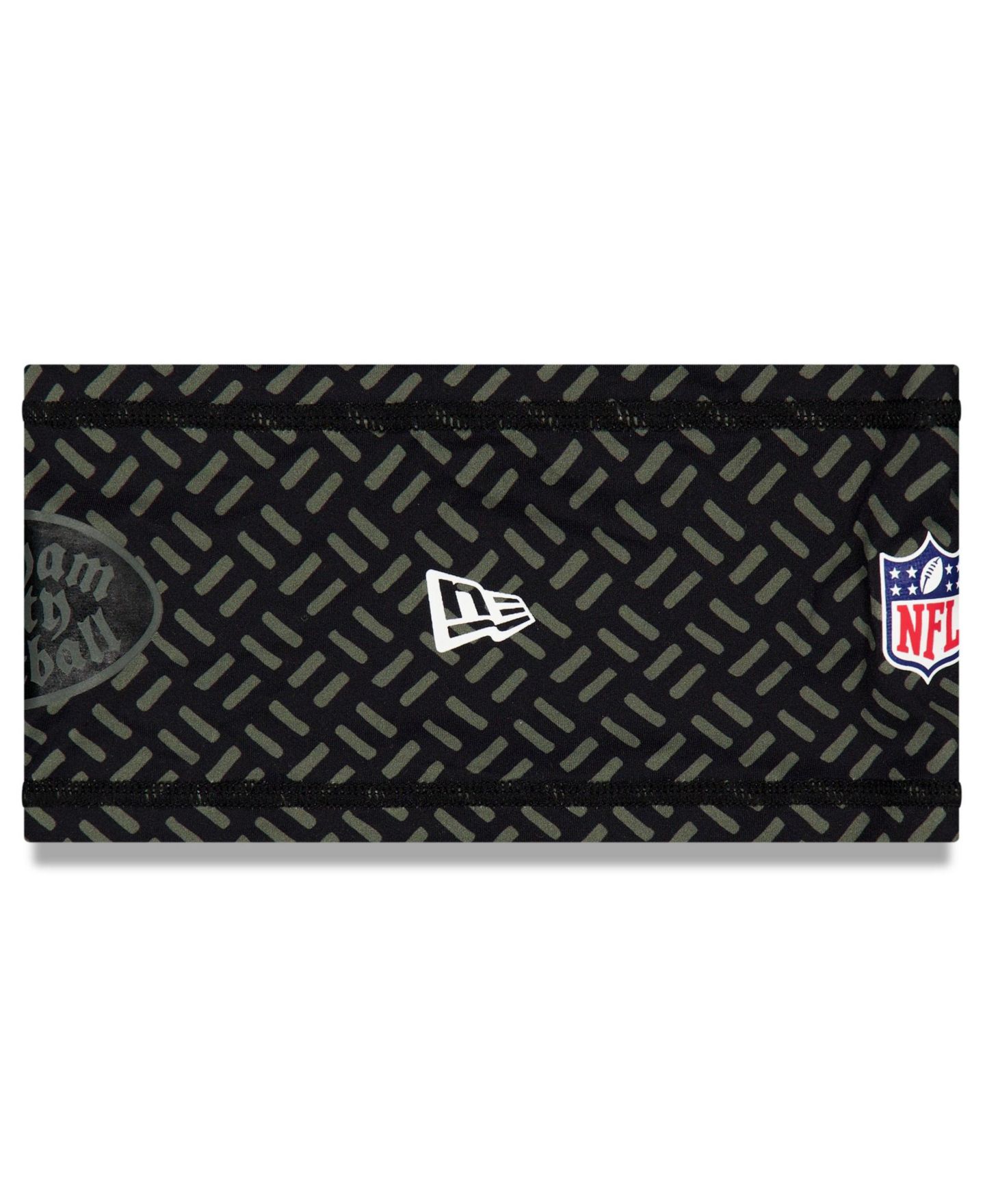 Мужские аксессуары для волос New Era Black New York Jets 2025 Rivalries Collection Sideline Headband — фото 2