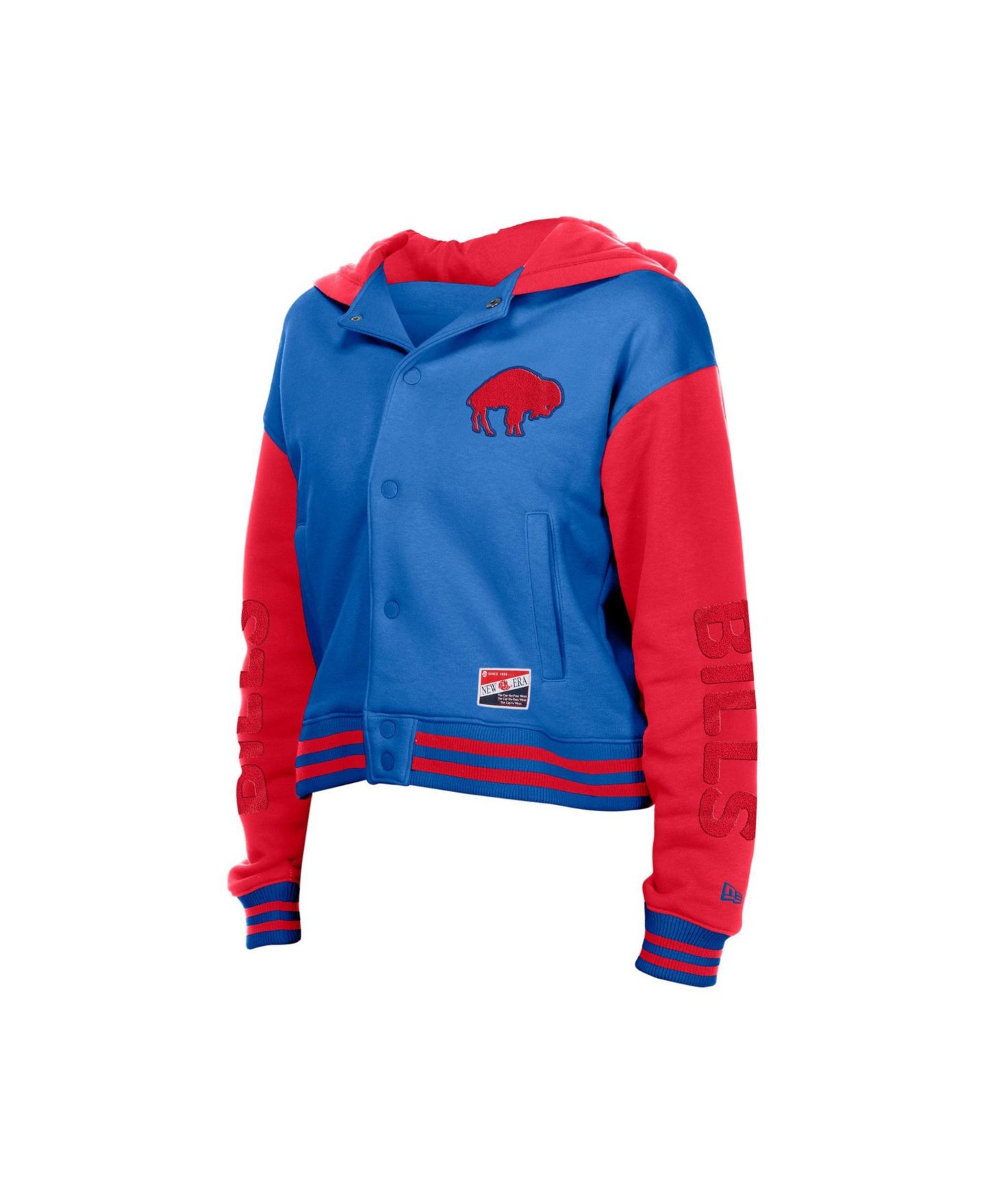 Женская куртка New Era Buffalo Bills Throwback Hooded Full-Snap Cotton-Blend — фото 4