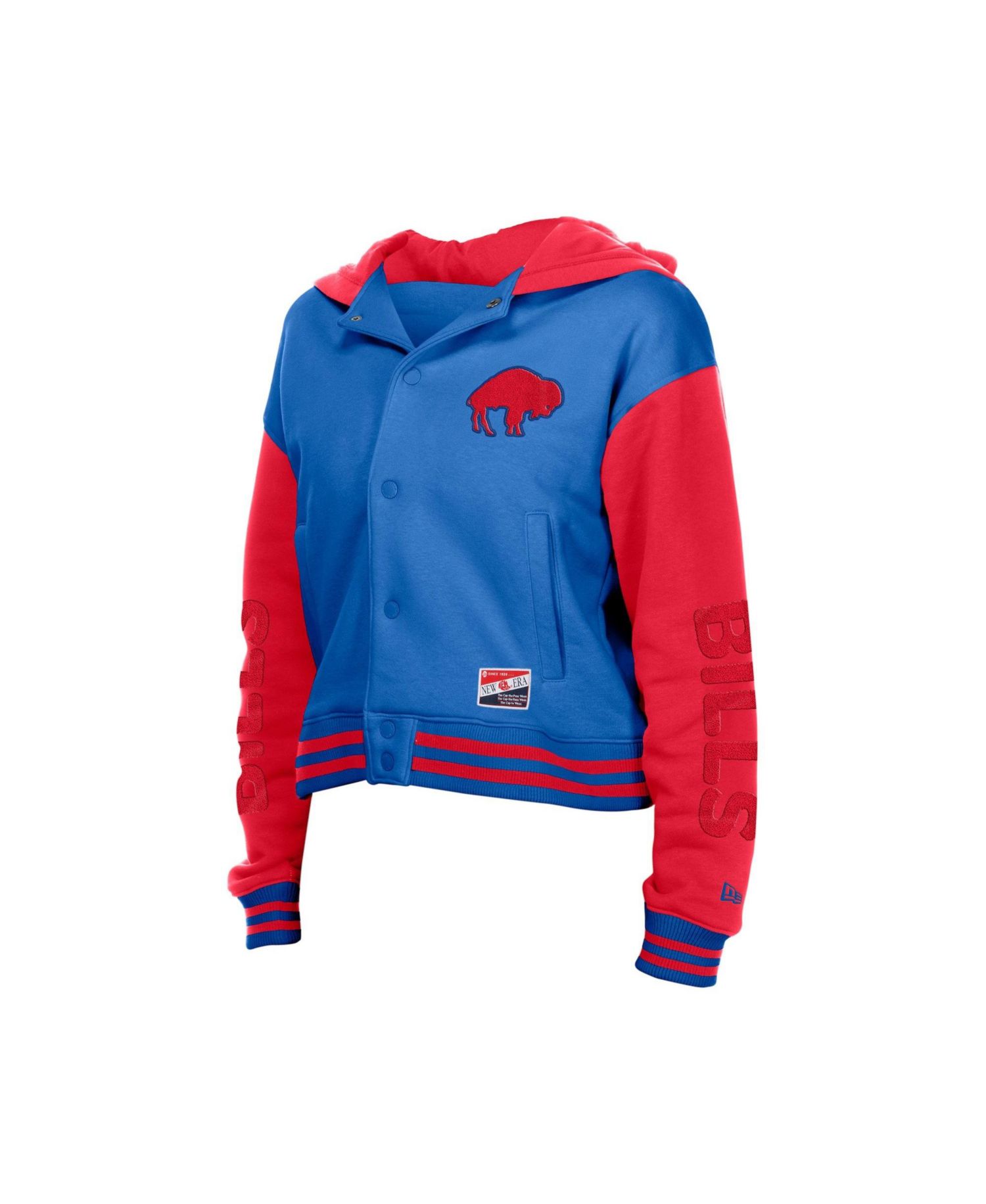 Women's Buffalo Bills Throwback Hooded Full-Snap Cotton-Blend Jacket