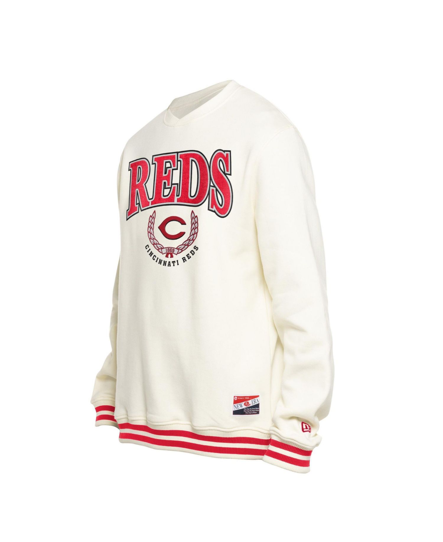 Men's White Cincinnati Reds Throwback Sweatshirt
