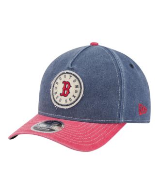 Men's Navy/Red Boston Red Sox Felt M-Crown 9FORTY Adjustable Hat