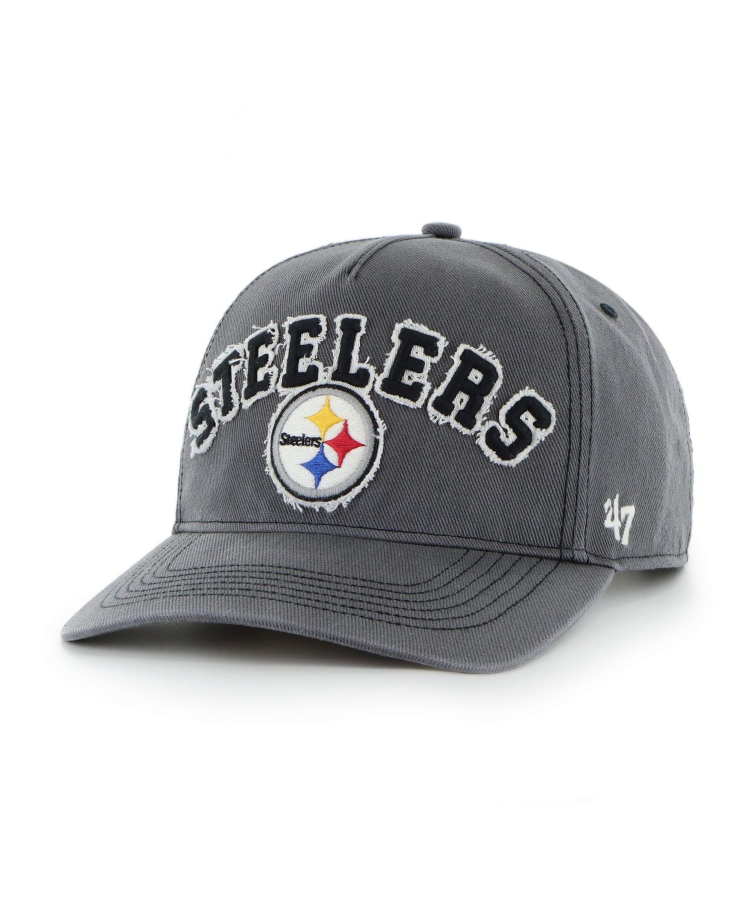 Men's Charcoal Pittsburgh Steelers Calderwood Well Worn Hitch Adjustable Hat