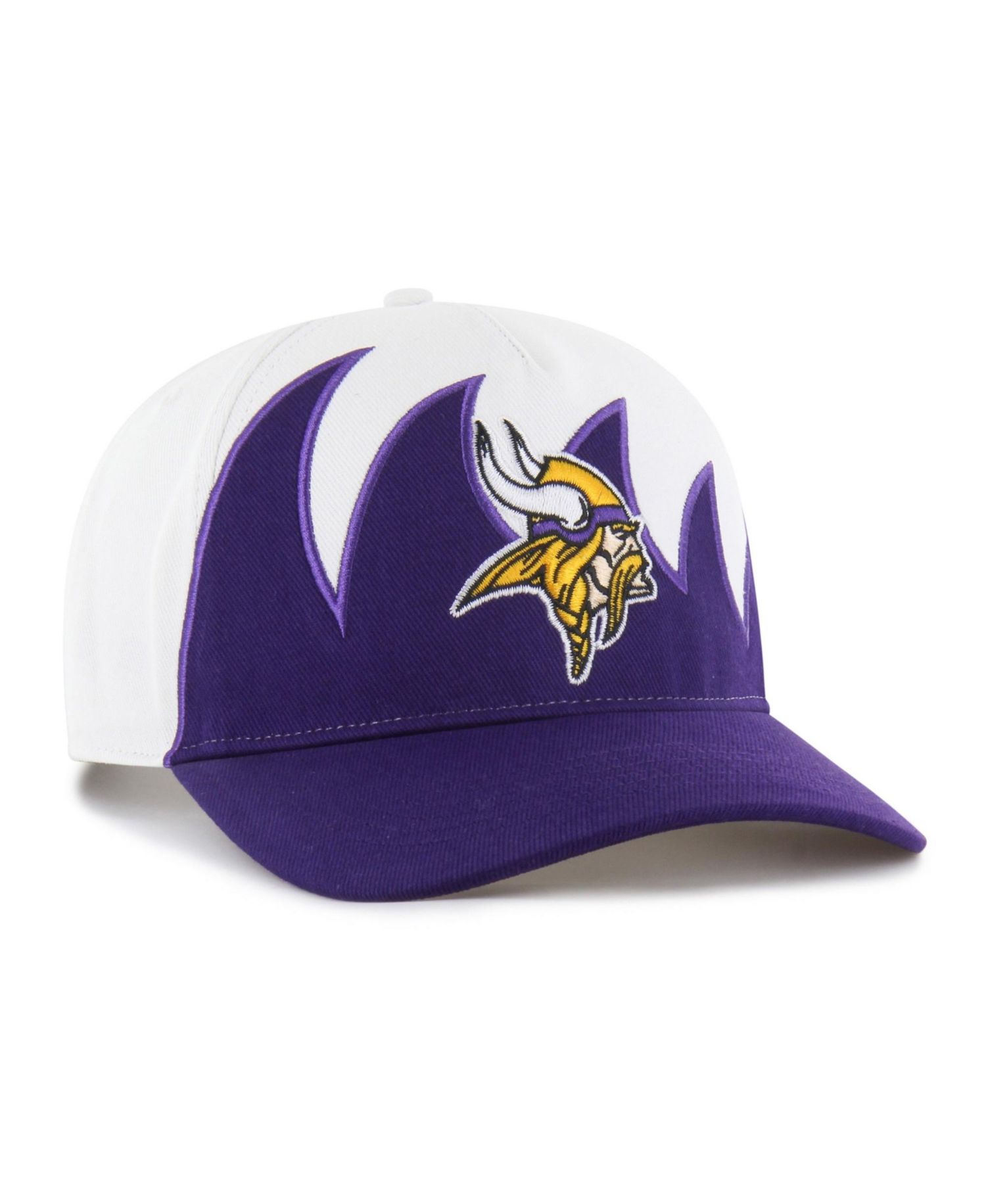 Men's White Minnesota Vikings Jagged Hitch Adjustable Hat