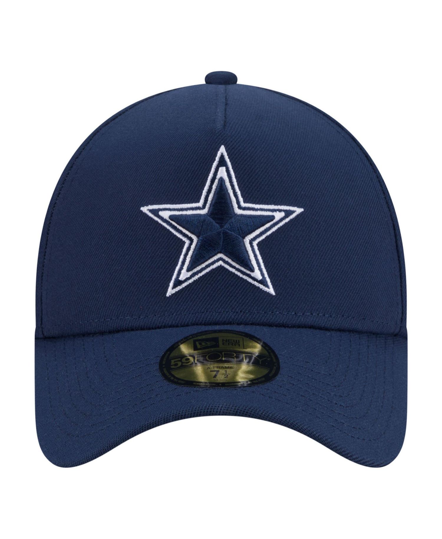 Men's Navy Dallas Cowboys A-Frame 59FORTY Fitted Hat