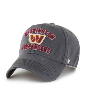 Men's Charcoal Washington Commanders Seymoore Clean Up Adjustable Hat