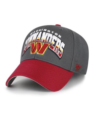 Men's Charcoal Washington Commanders Split Block MVP Adjustable Hat