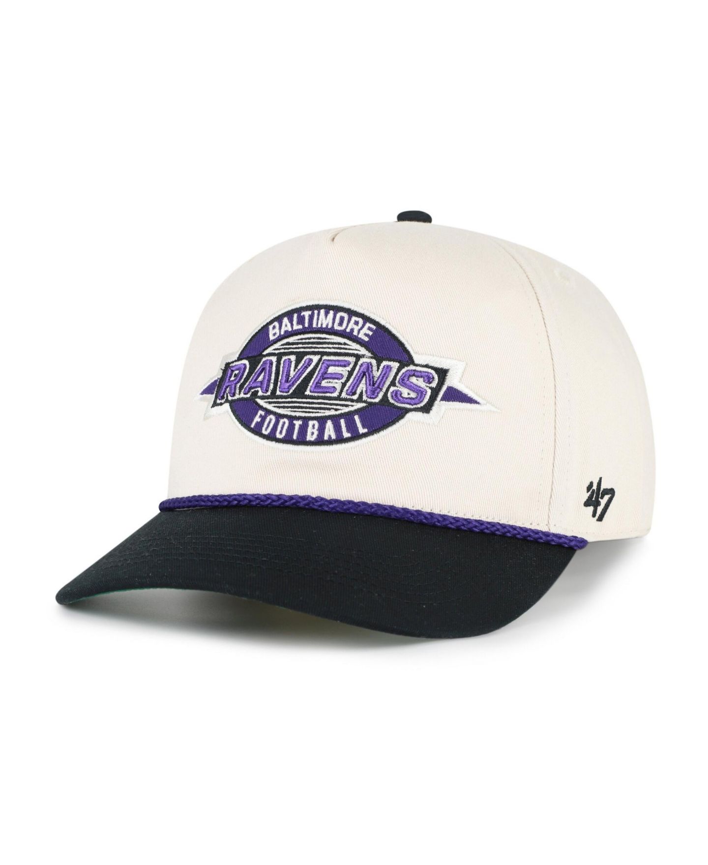 Детская кепка '47 Brand Natural Baltimore Ravens Freemont Hitch Adjustable Hat — фото 2