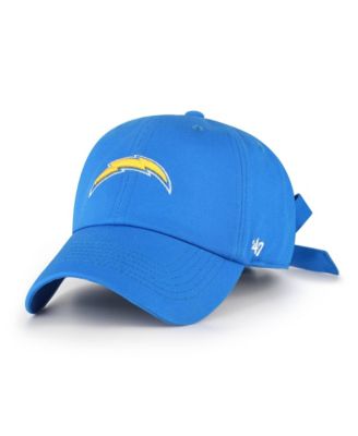Women's Powder Blue Los Angeles Chargers Bow Back Clean Up Adjustable Hat