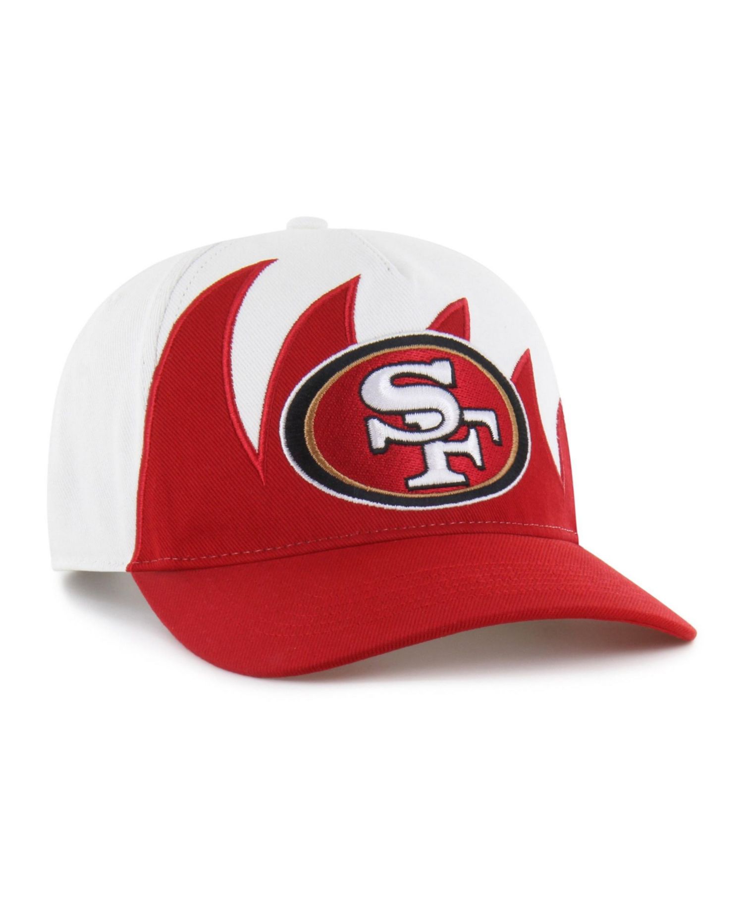 Men's White San Francisco 49ers Jagged Hitch Adjustable Hat