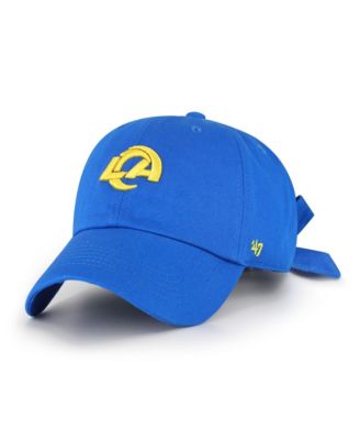 Women's Royal Los Angeles Rams Bow Back Clean Up Adjustable Hat