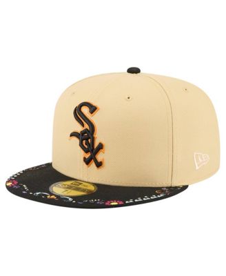 Men's Light Beige Chicago White Sox Two-Tone Embroidered Visor 59FIFTY Fitted Hat