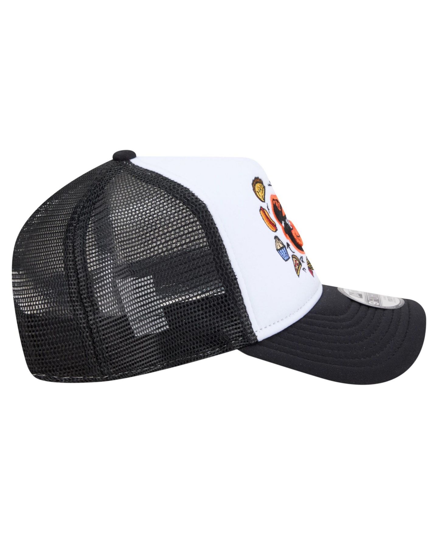 Детская кепка New Era White/Black Baltimore Orioles Food A-Frame 9FORTY Trucker Adjustable Hat — фото 7