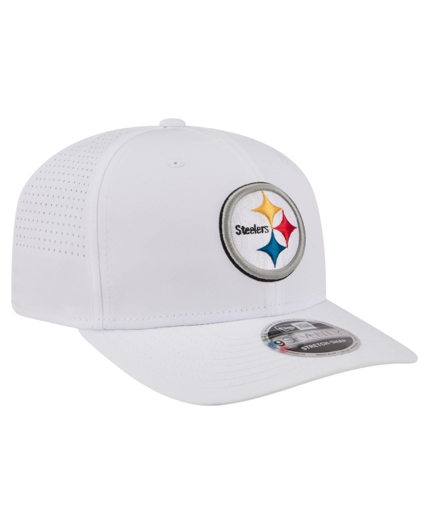 Men's White Pittsburgh Steelers Name Plate 9SEVENTY Adjustable Hat