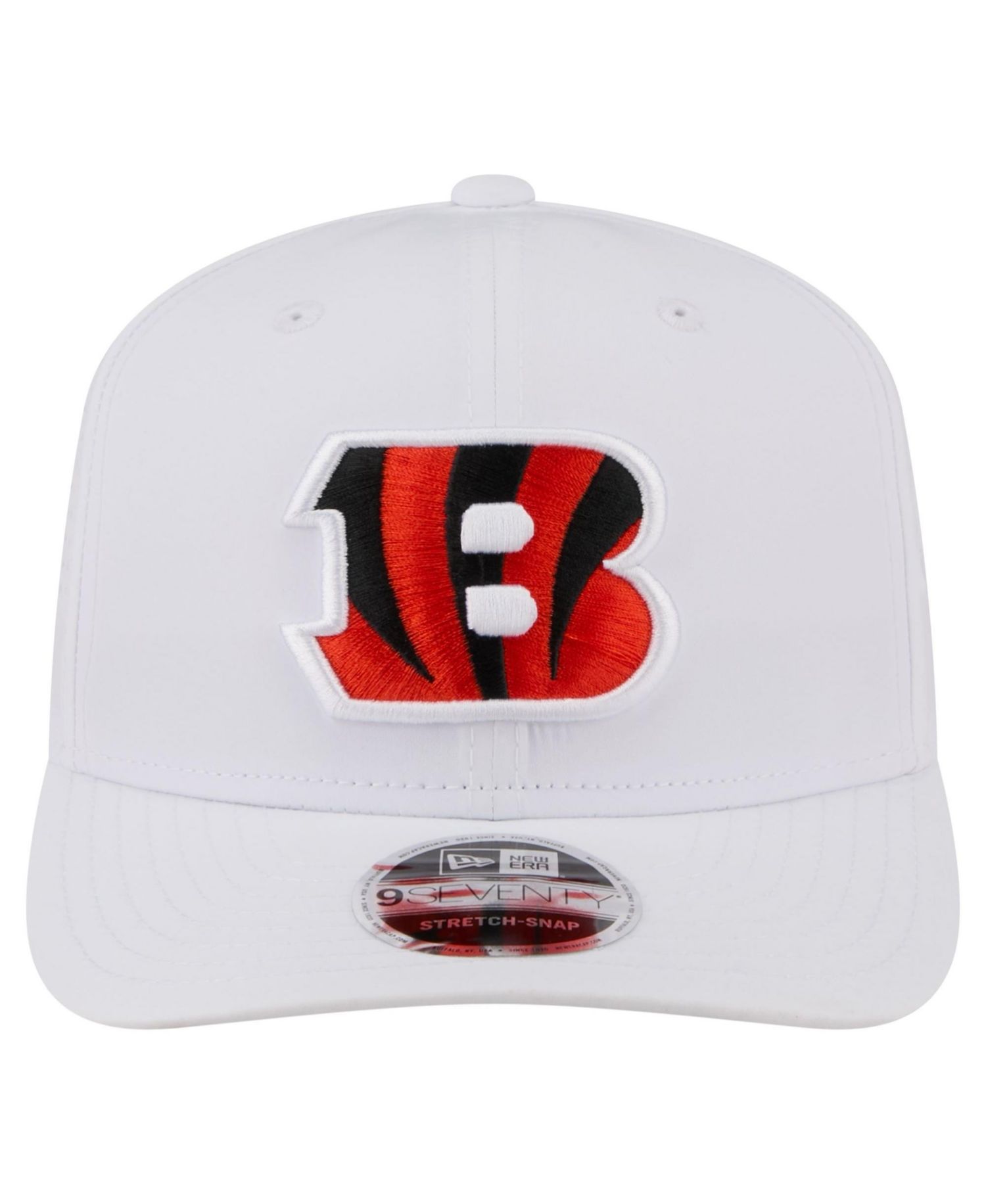 Men's White Cincinnati Bengals Name Plate 9SEVENTY Adjustable Hat