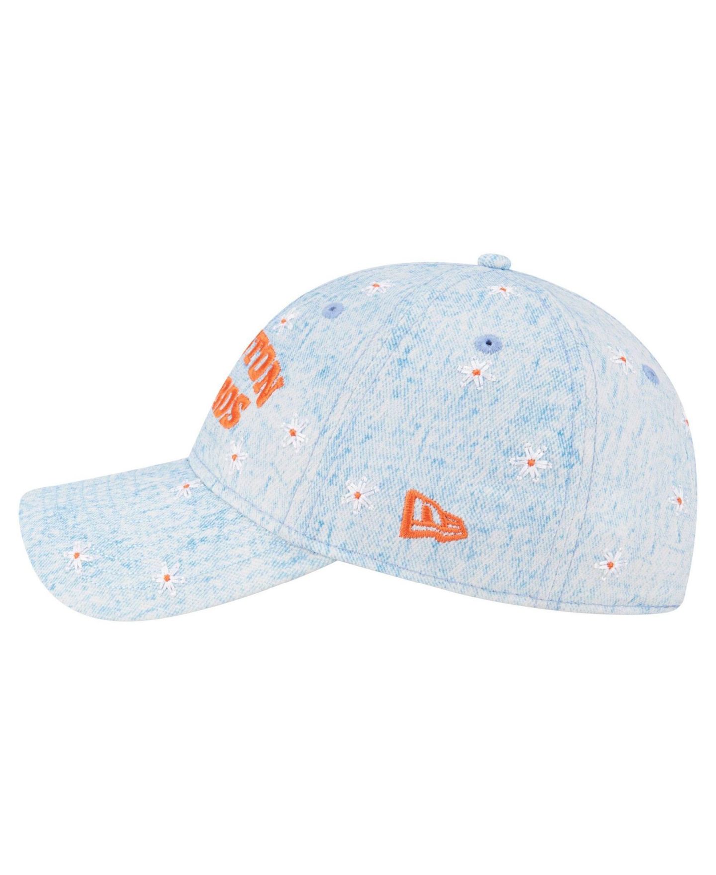 Женская кепка New Era Light Blue Houston Astros Daisy All Over 9TWENTY Adjustable Hat — фото 7